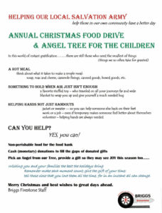 Annual Christmas Food Drive